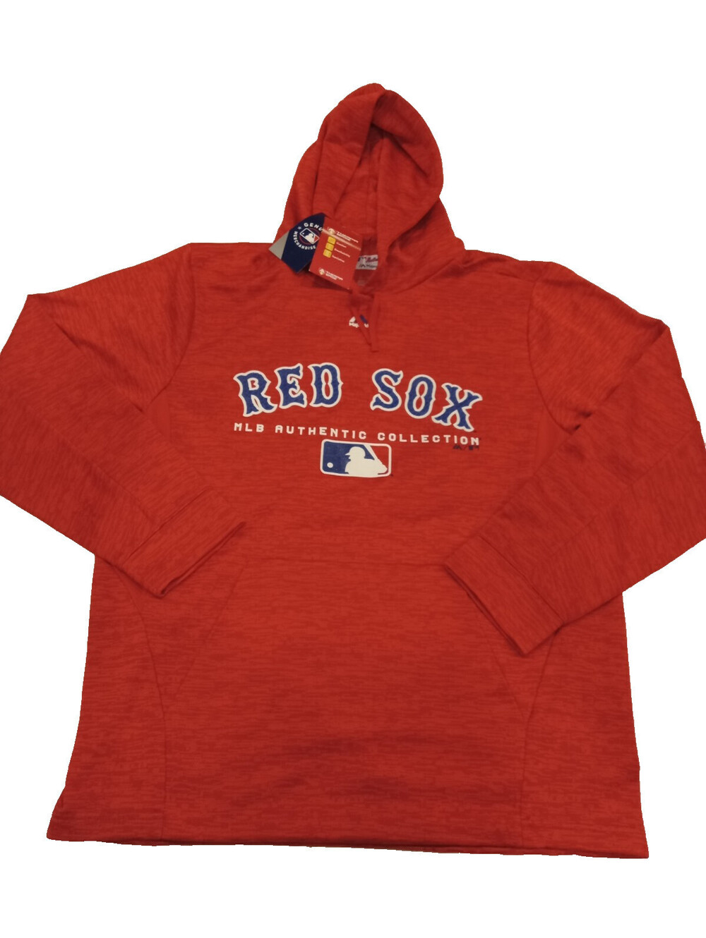 Majestic Boston Red Sox Hoodie Mens Medium Red Authentic Collection Pullover M